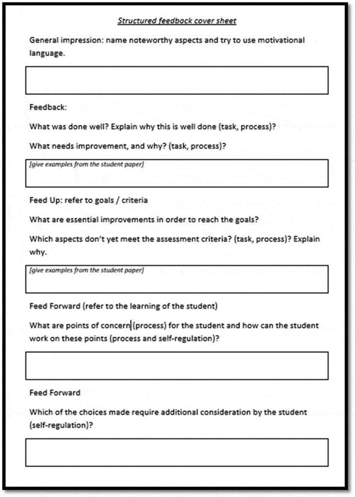 essay feedback checklist